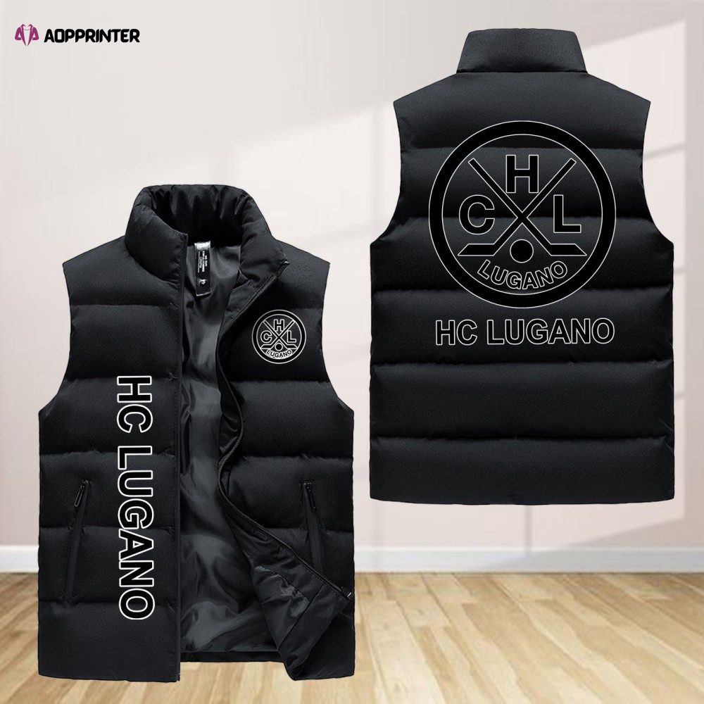 hc lugano sleeveless puffer jacket custom for fans gifts