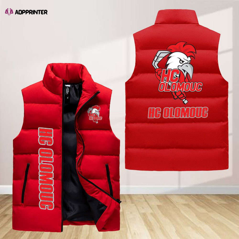 hc olomouc sleeveless puffer jacket custom for fans gifts