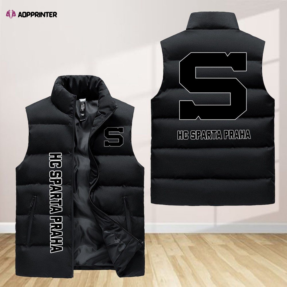 hc sparta praha sleeveless puffer jacket custom for fans gifts