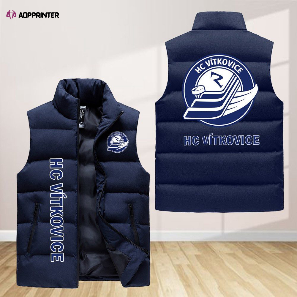 hc vitkovice ridera sleeveless puffer jacket custom for fans gifts