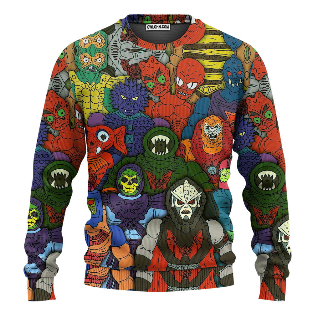 he man and the masters of the universe sweater ugly christmas sweaters owl ohh jowjl