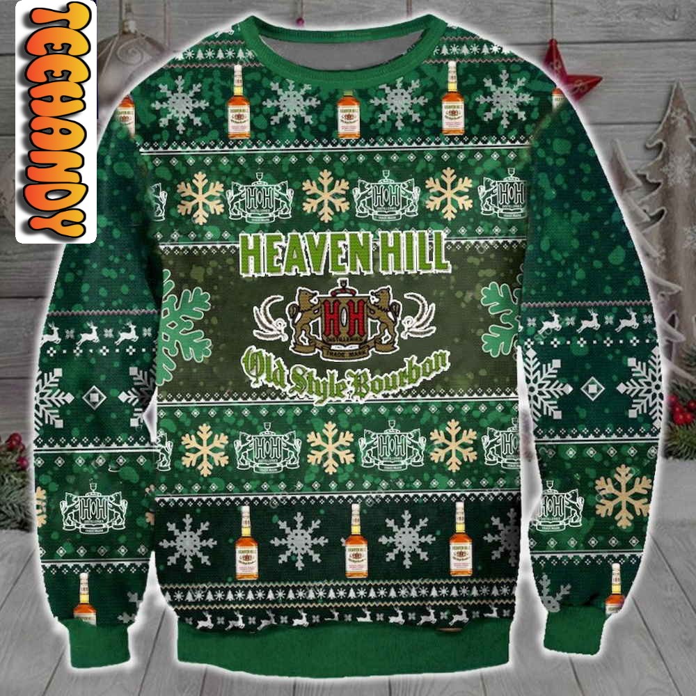 heaven hill bourbon ugly christmas sweater79044