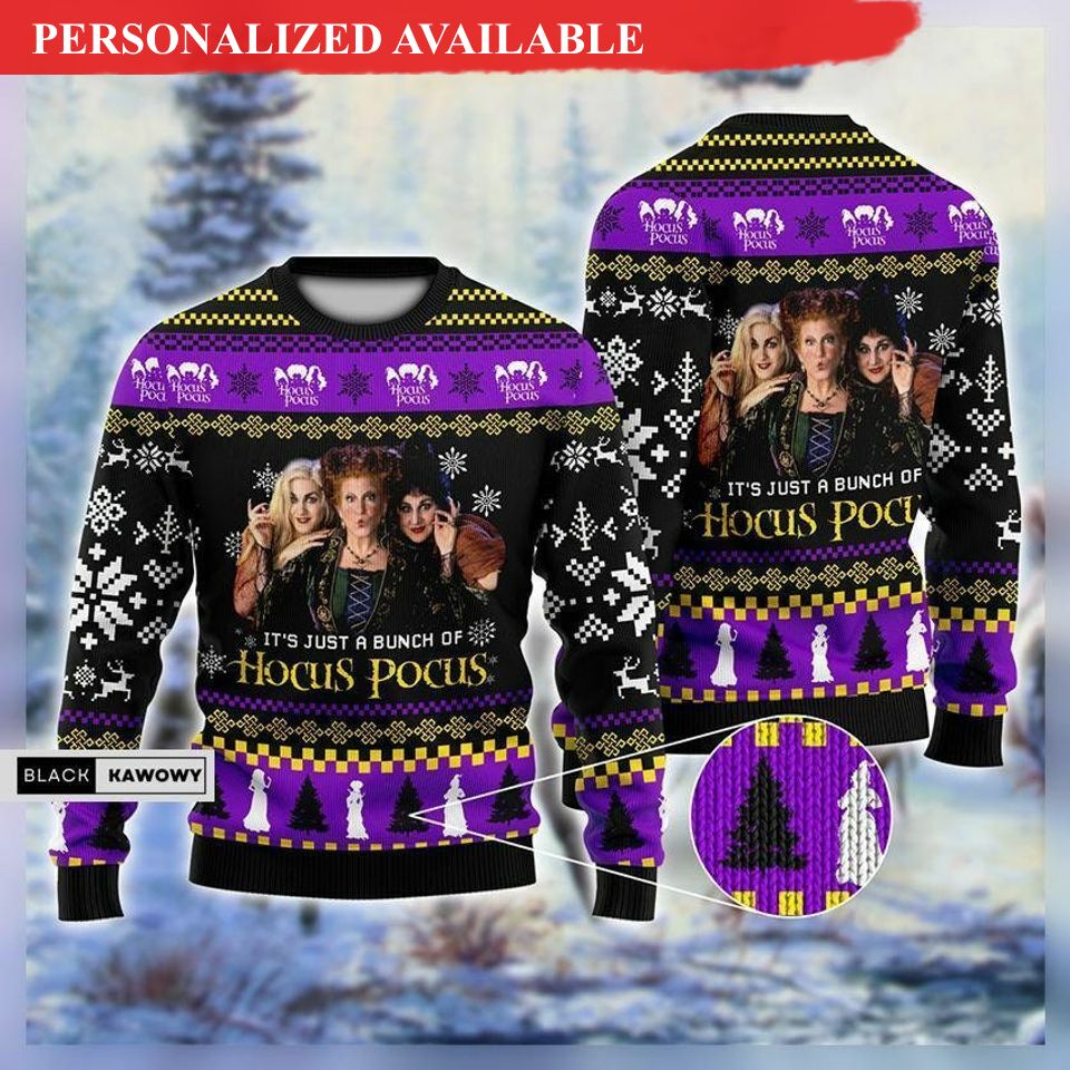 hocus pocus ugly sweater hocus pocus christmas sweater 8236