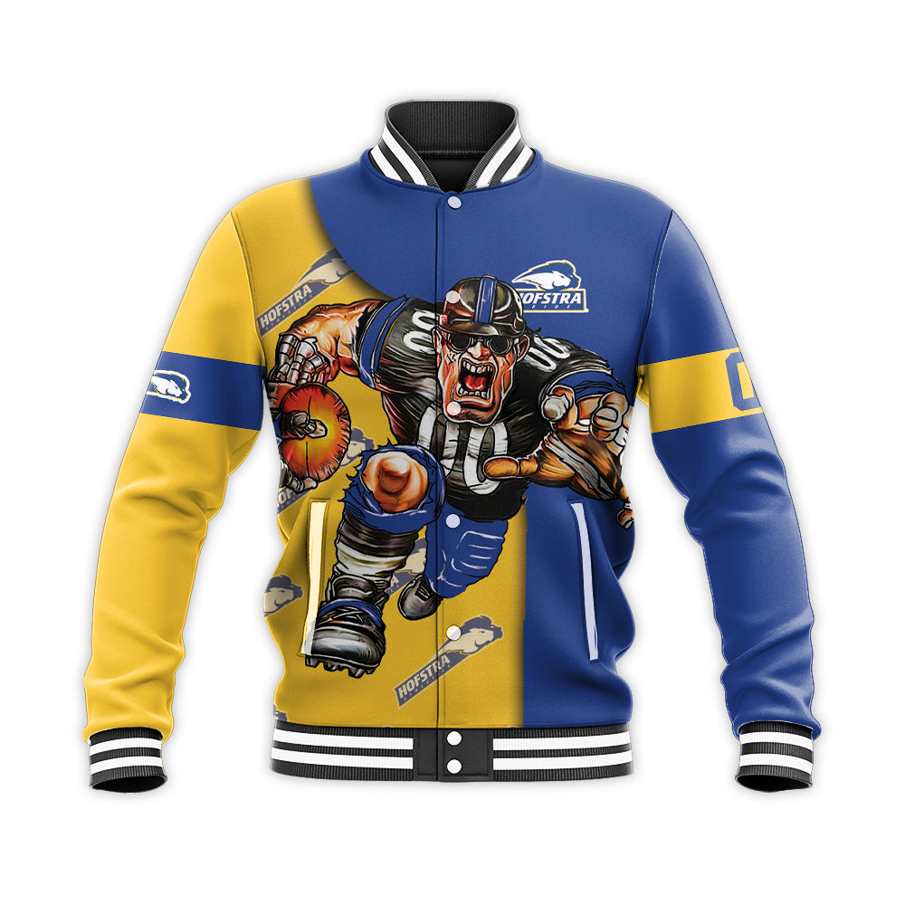 hofstra pride baseball jacket button up zipper hooded all over print football go on gift for fans ncaa skm2i