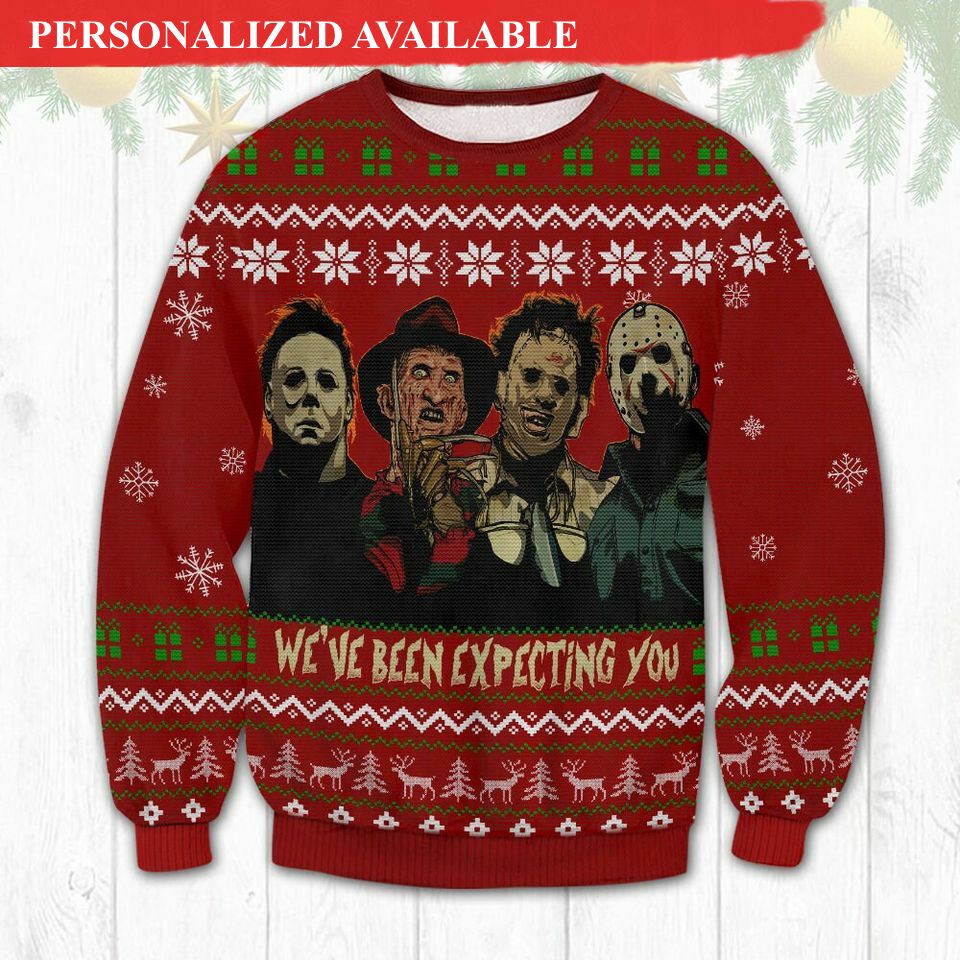 horror expecting you ugly christmas sweater 2006