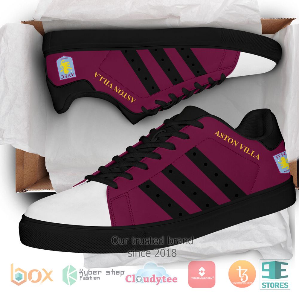 hot aston villa stan smith low top sneaker 2r3gw