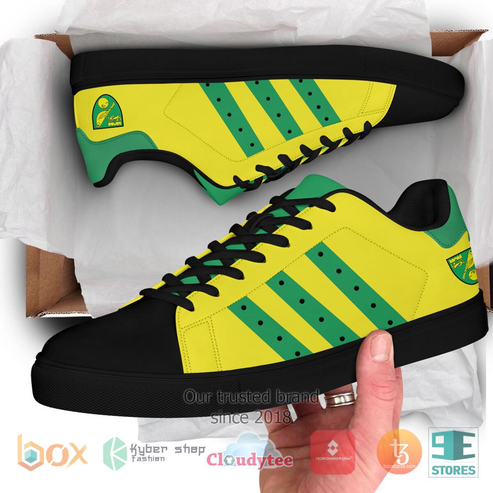 hot norwich city stan smith low top sneaker twhmg