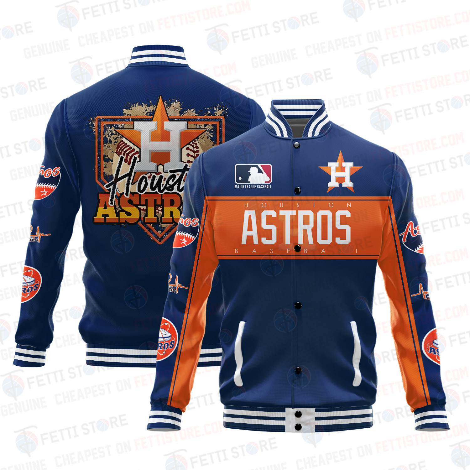 houston astros american league baseball vintage pattern baseball varsity jacket baseball jacket all over print 8vkw1