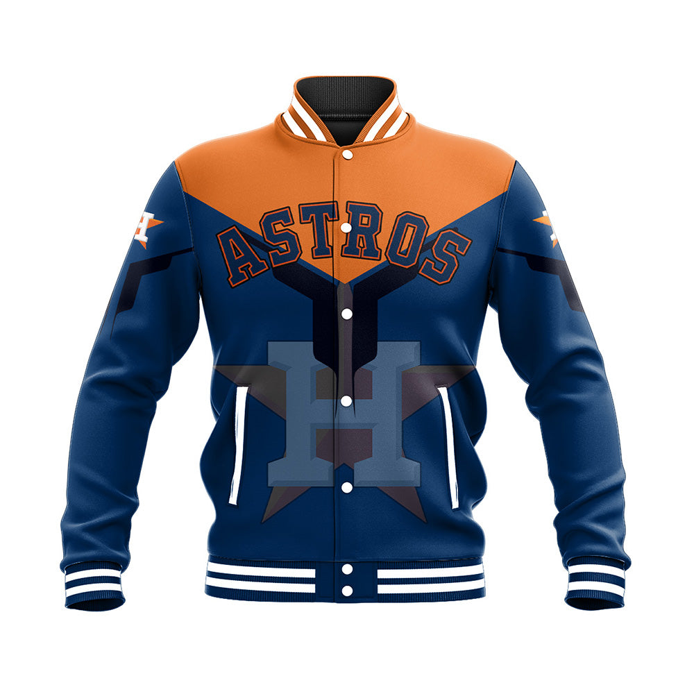 houston astros baseball jacket button up zipper hooded all over print drinking style mlb urqdc