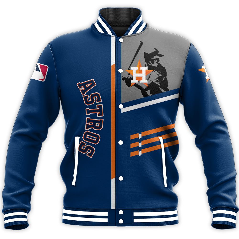 houston astros baseball jacket button up zipper hooded all over print personalized baseball for fan mlb an0c8