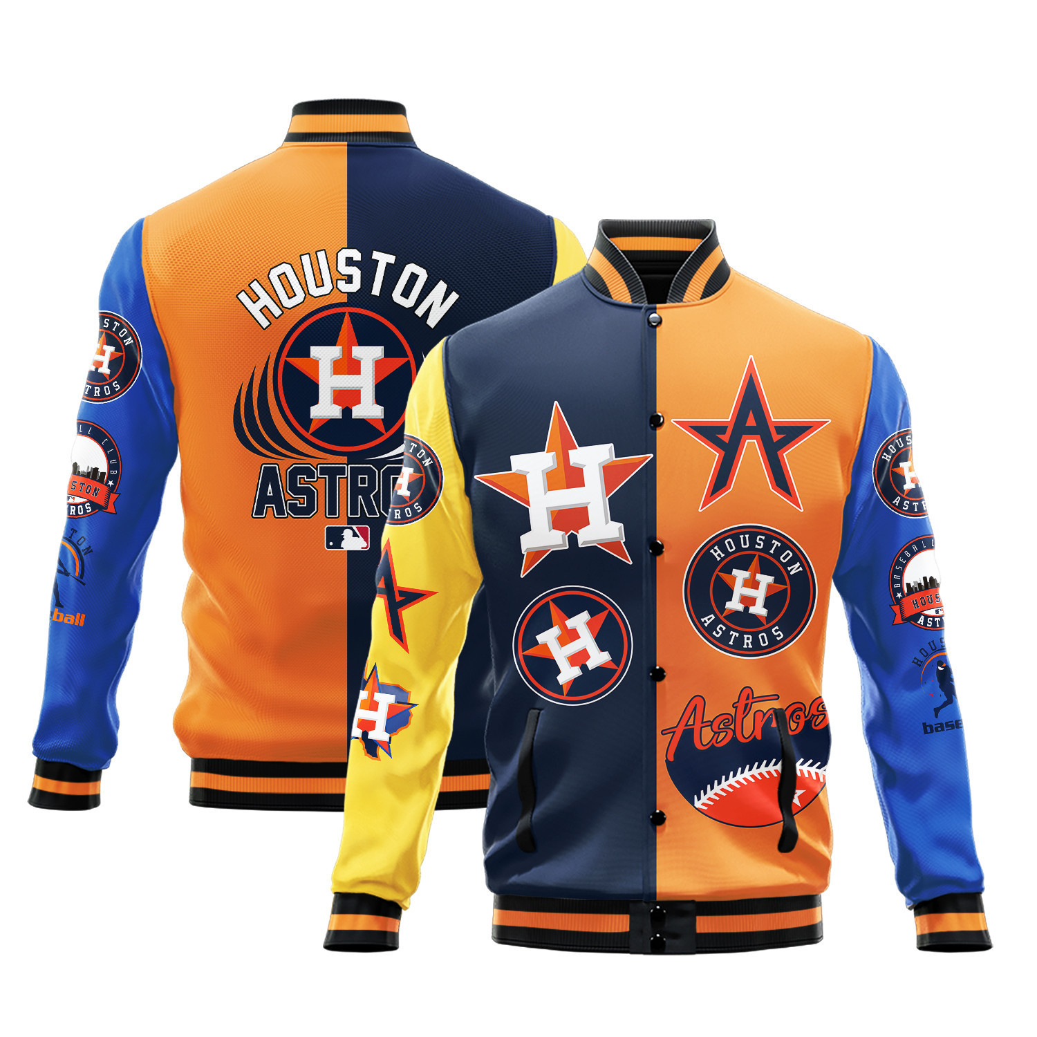 houston astros mlb baseball varsity jacket baseball jacket all over print stm v3 noypr