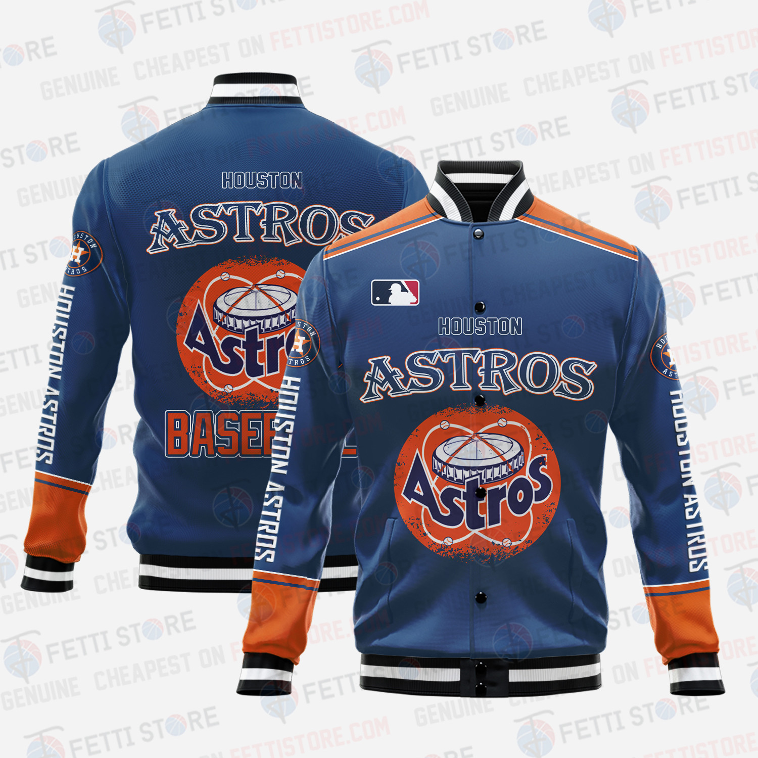 houston astros mlb baseball varsity jacket baseball jacket all over print v5 xz6jj