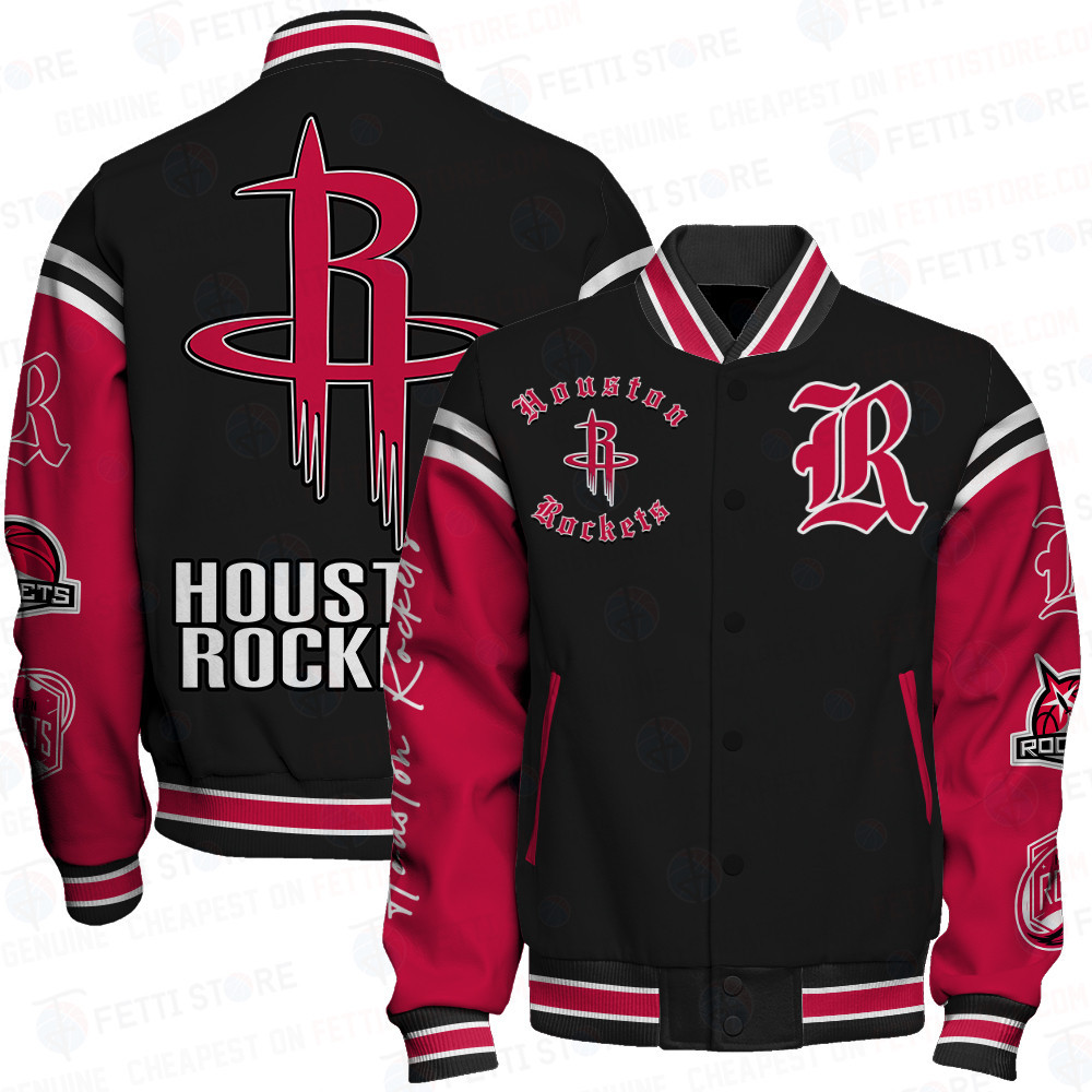 houston rockets nba baseball varsity jacket baseball jacket all over print sfat v12 nqtlz