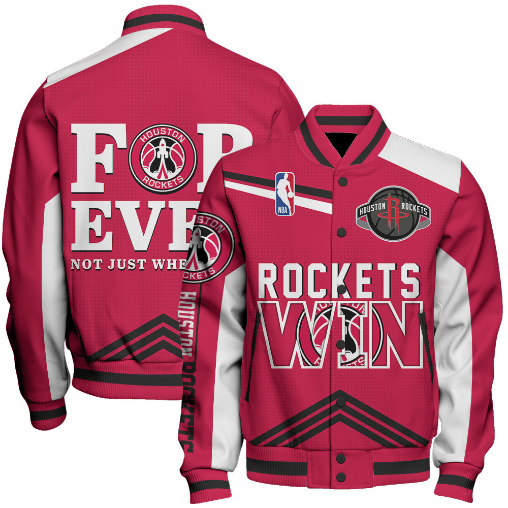 houston rockets nba baseball varsity jacket baseball jacket all over print stm v15 l85r9