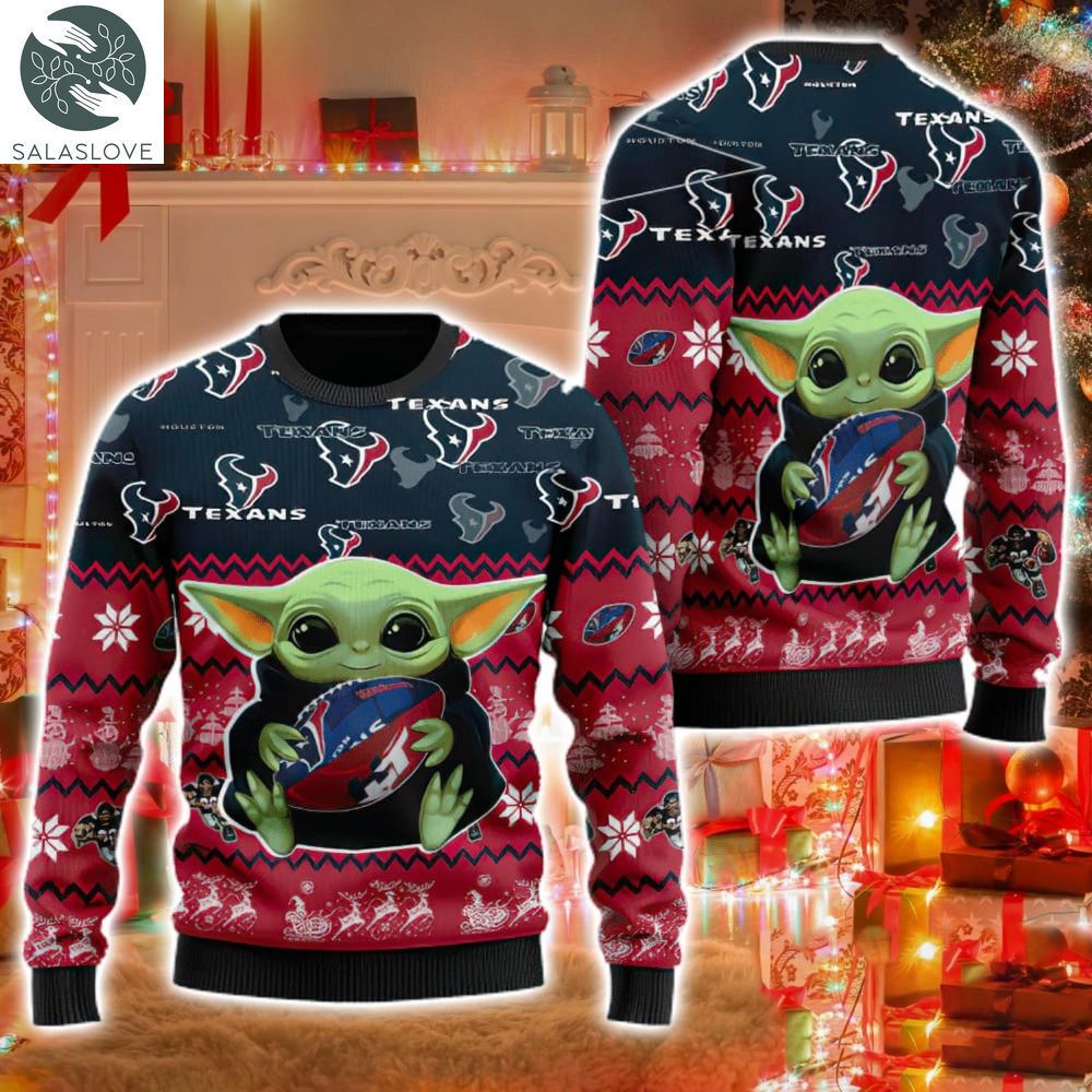 houston texans baby yoda lover american football ugly christmas sweater ht131012 1 bd372b