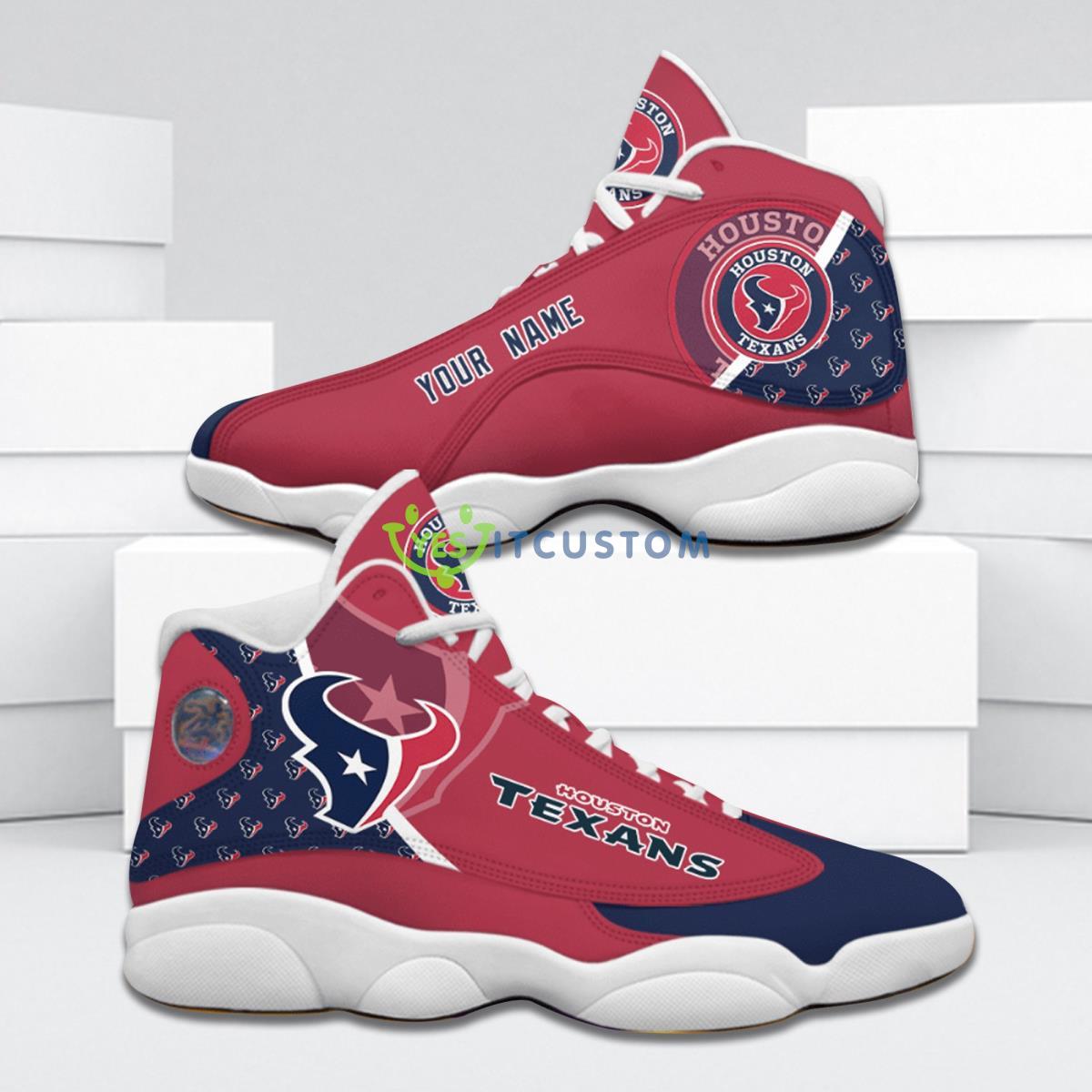 houston texans football team best custom name air jordan 13 shoes