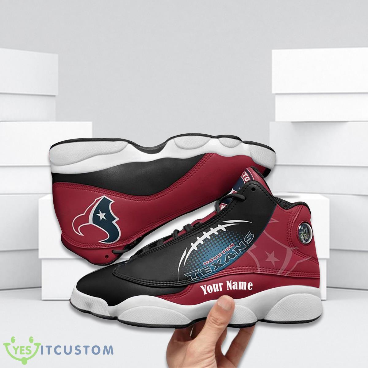 houston texans football team custom name air jordan 13 running shoes great gift for fans