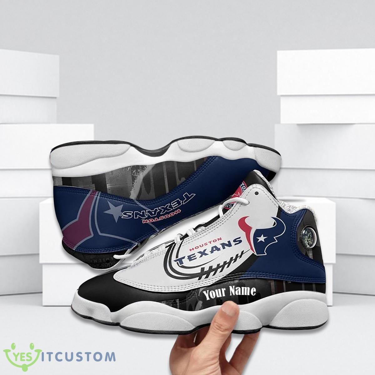 houston texans football team custom name air jordan 13 running shoes special gift for fans