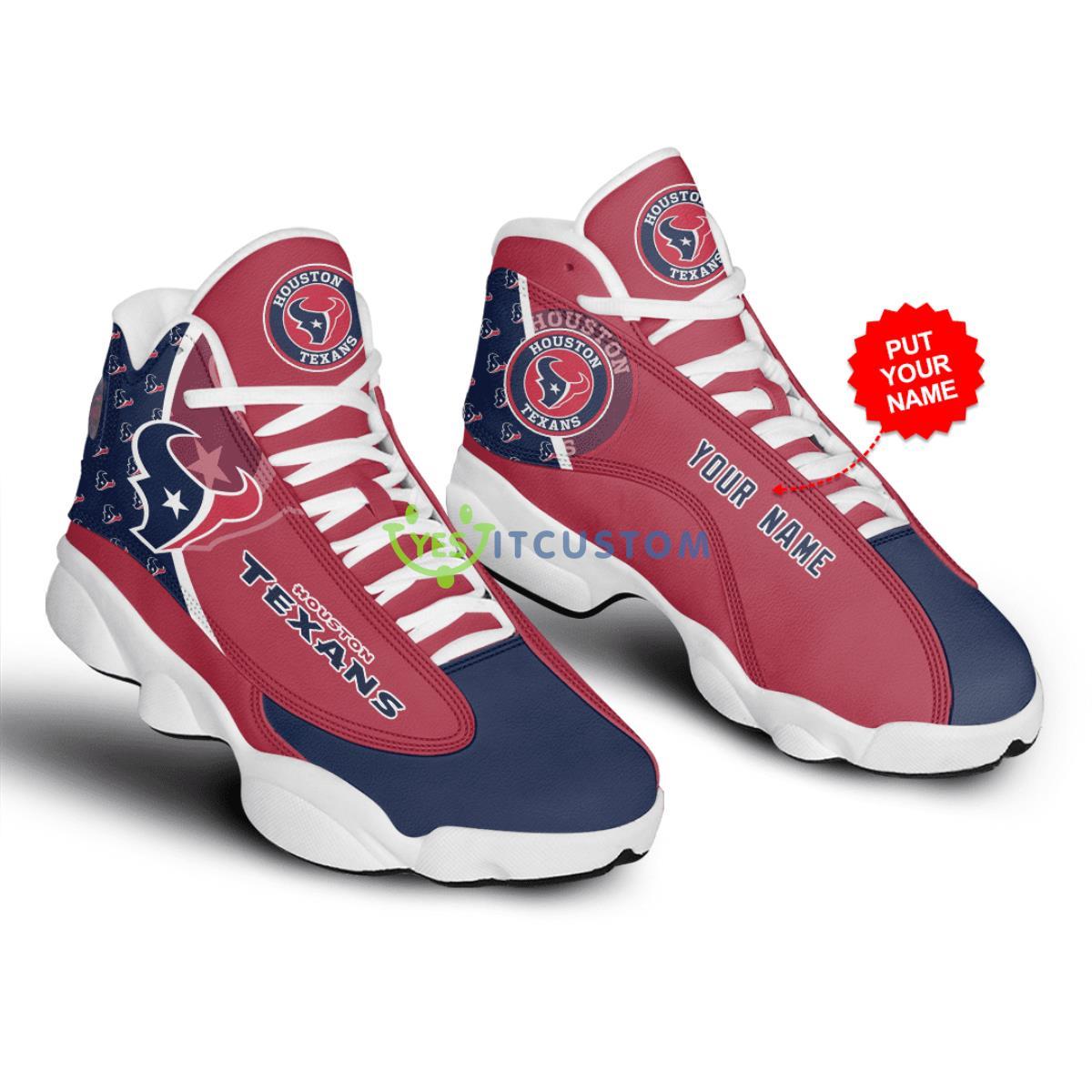 houston texans football team personalized air jordan 13 for fans