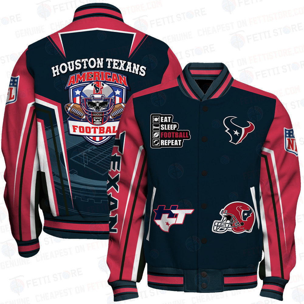 houston texans nfl baseball varsity jacket baseball jacket all over print stm v4 nm6wu