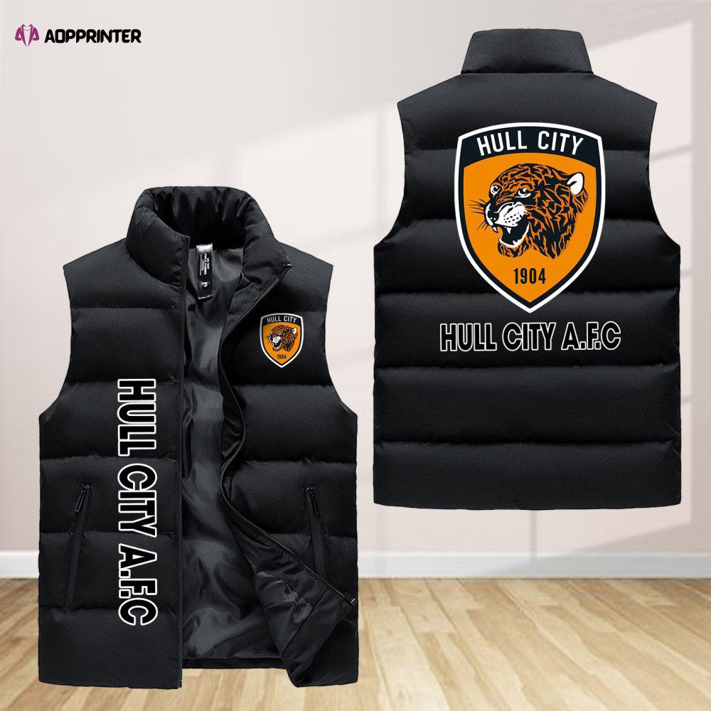 hull city sleeveless puffer jacket custom for fans spj0220