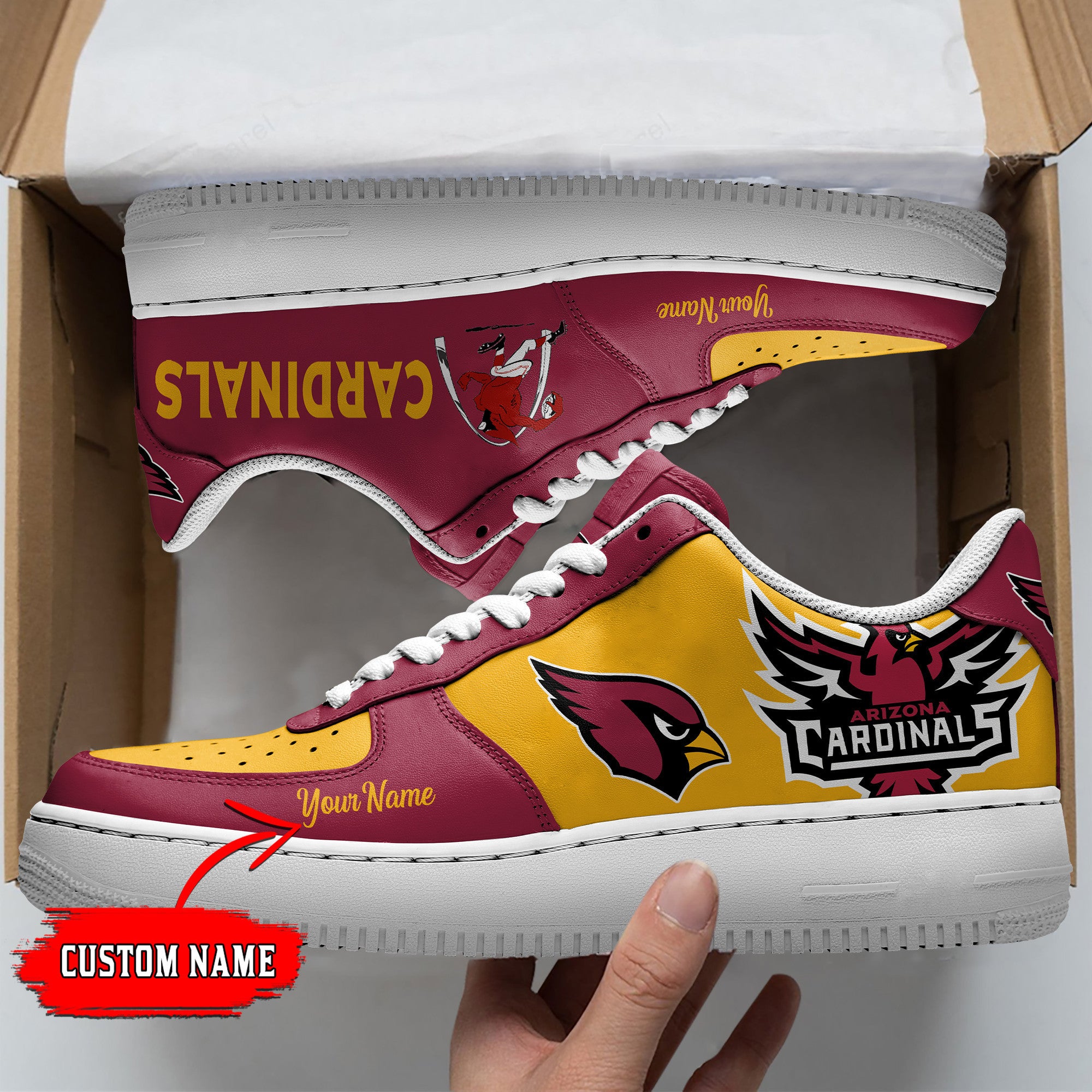 ideafootwear arizona cardinals nfl air low top sneakers shoes for men and women 8325 v0ve0