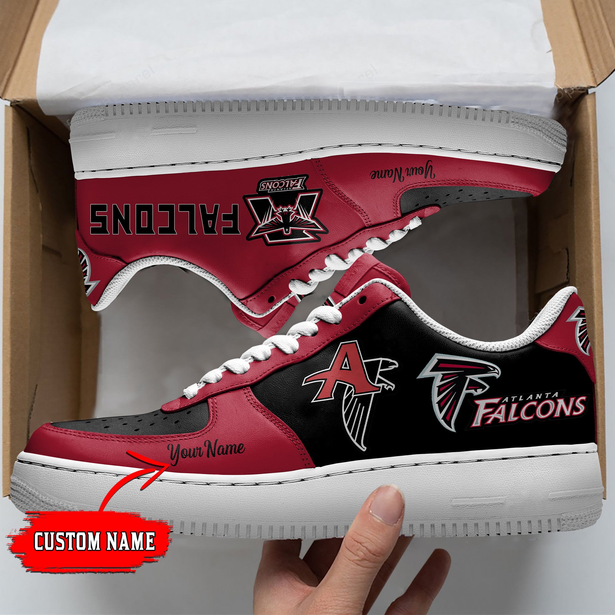 ideafootwear atlanta falcons nfl air low top sneakers shoes for men and women 5363 exfj6