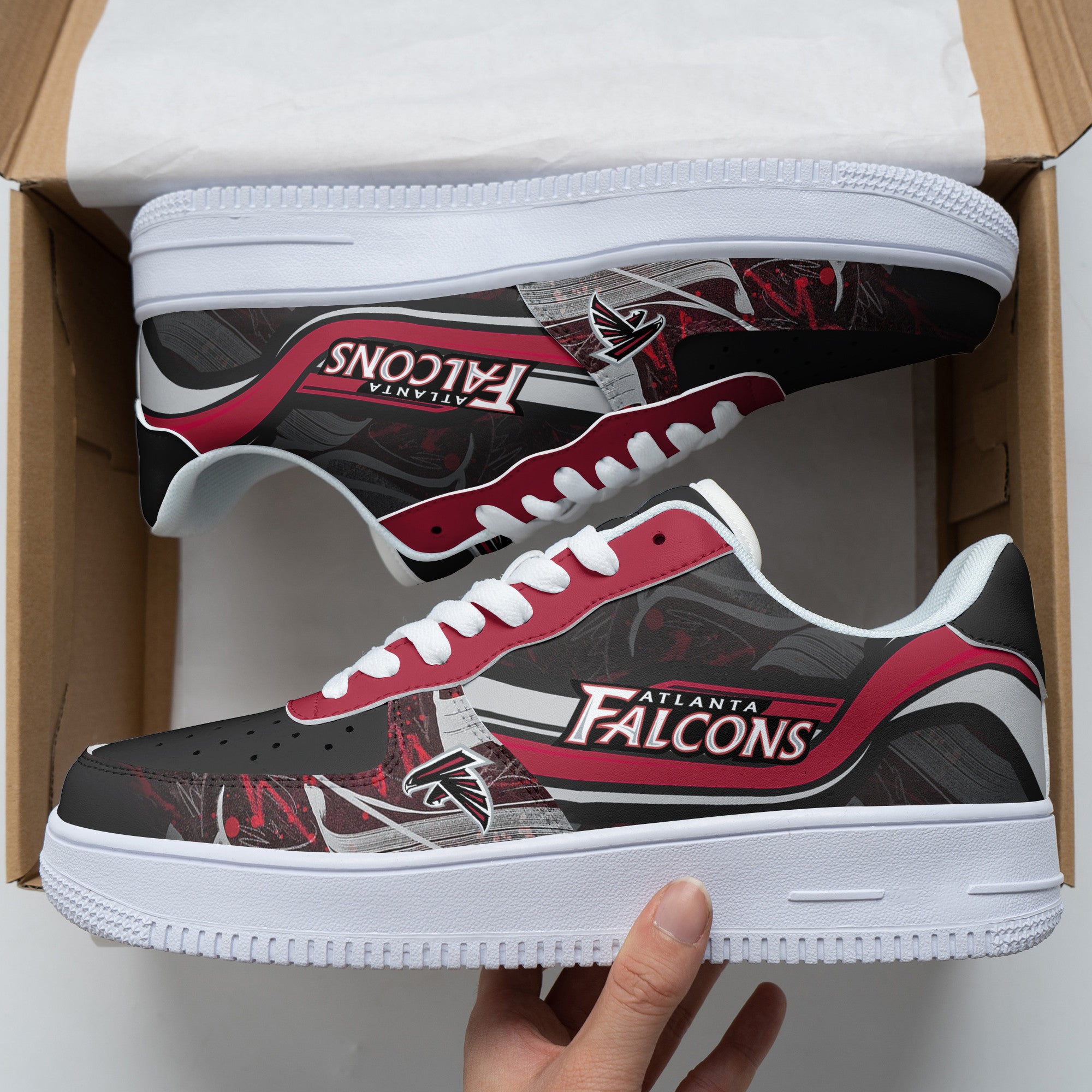 ideafootwear atlanta falcons nfl air low top sneakers shoes for men and women 7072 ovhmd