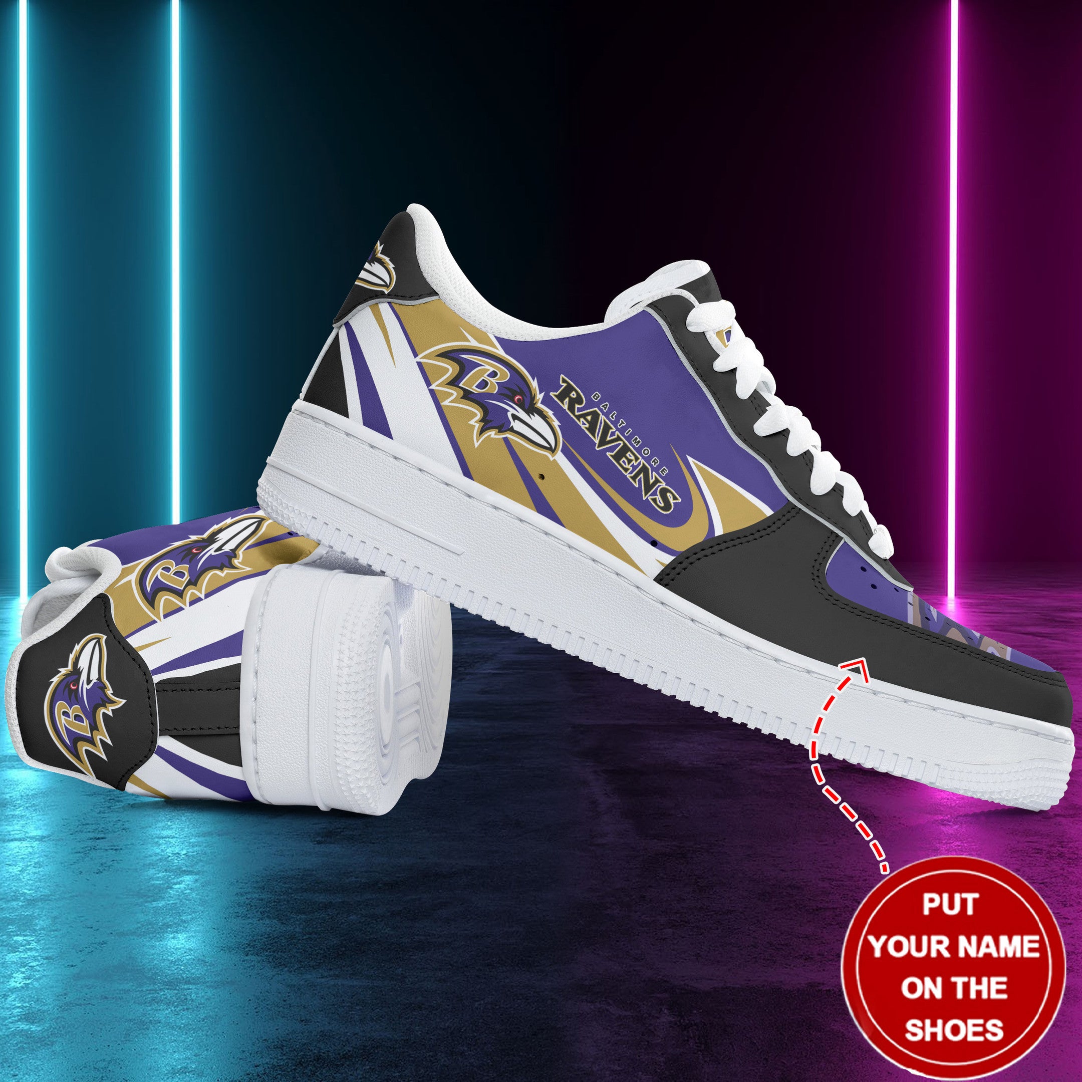 ideafootwear baltimore ravens nfl air low top sneakers shoes for men and women 4034 v6sis