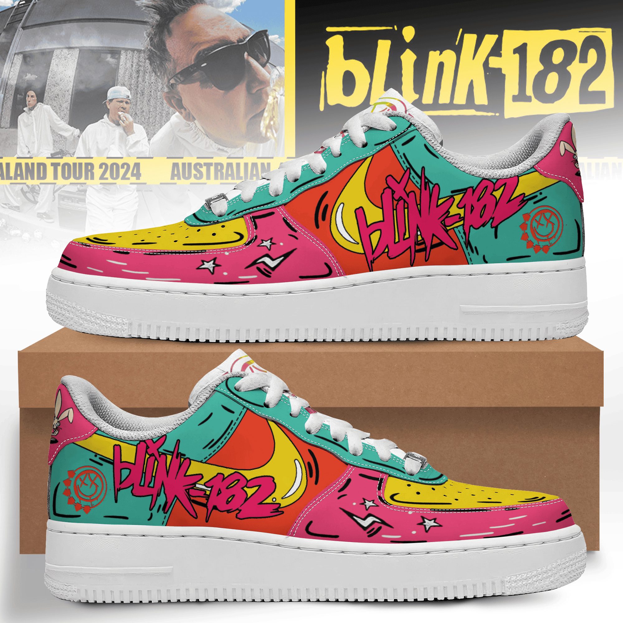 ideafootwear blink 182air low top sneakers shoes for men and women 1992 bkzlh