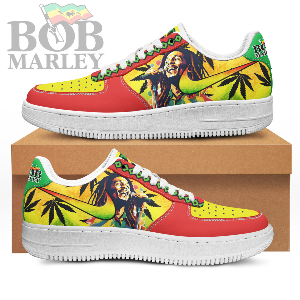 ideafootwear bob marley air low top sneakers shoes for men and women 3474 fprcc