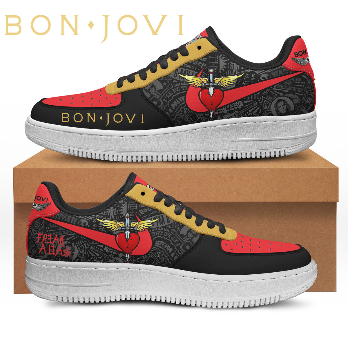 ideafootwear bon jovi air low top sneakers shoes for men and women 2672 5jews