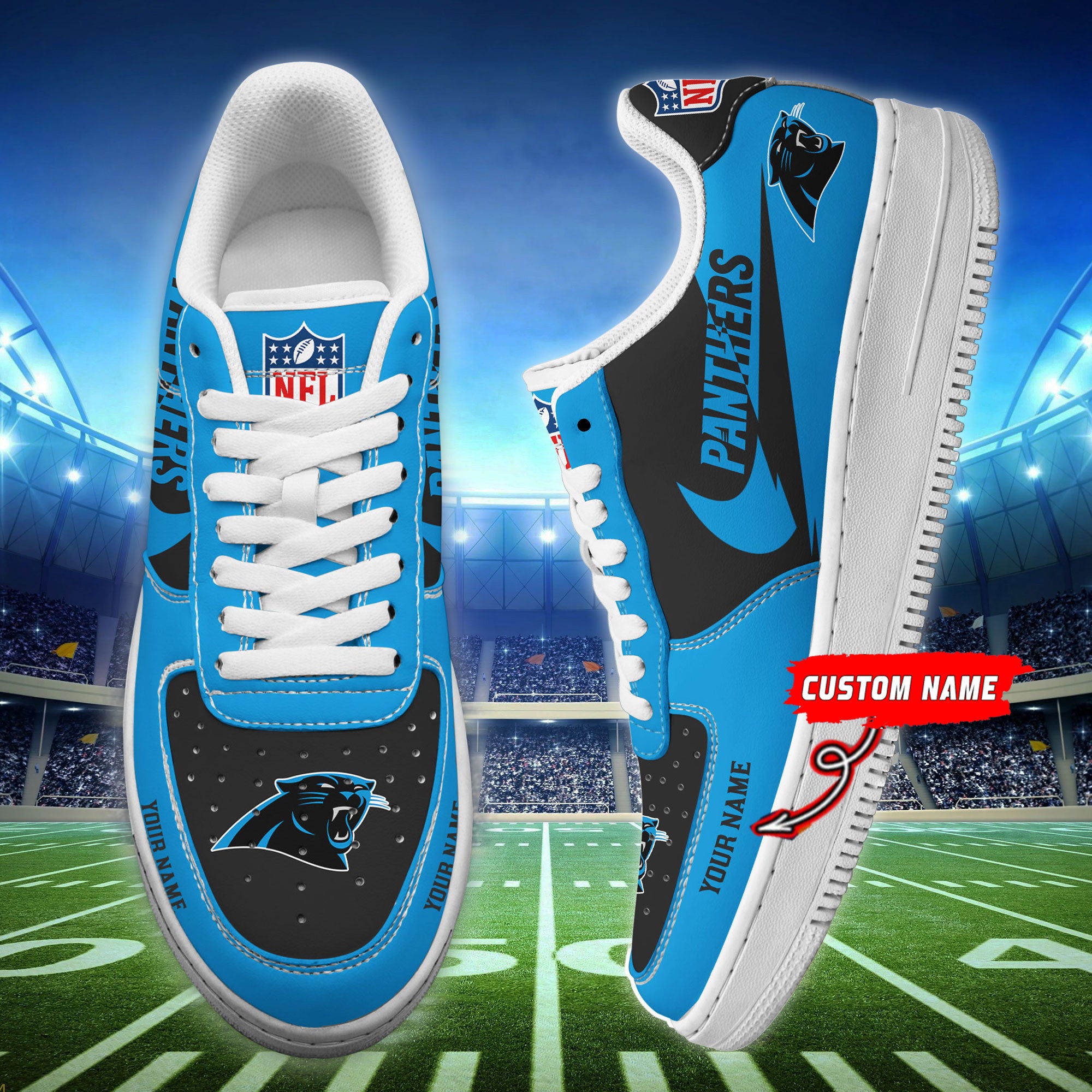 ideafootwear carolina panthers nfl air low top sneakers shoes for men and women 9099 ulrkh