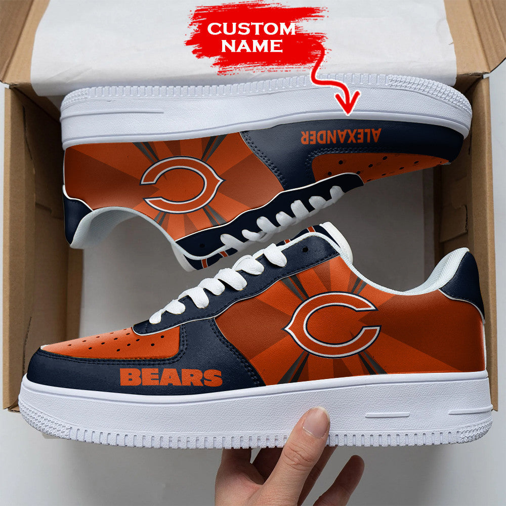 ideafootwear chicago bears nfl air low top sneakers shoes for men and women 2300 lbmth