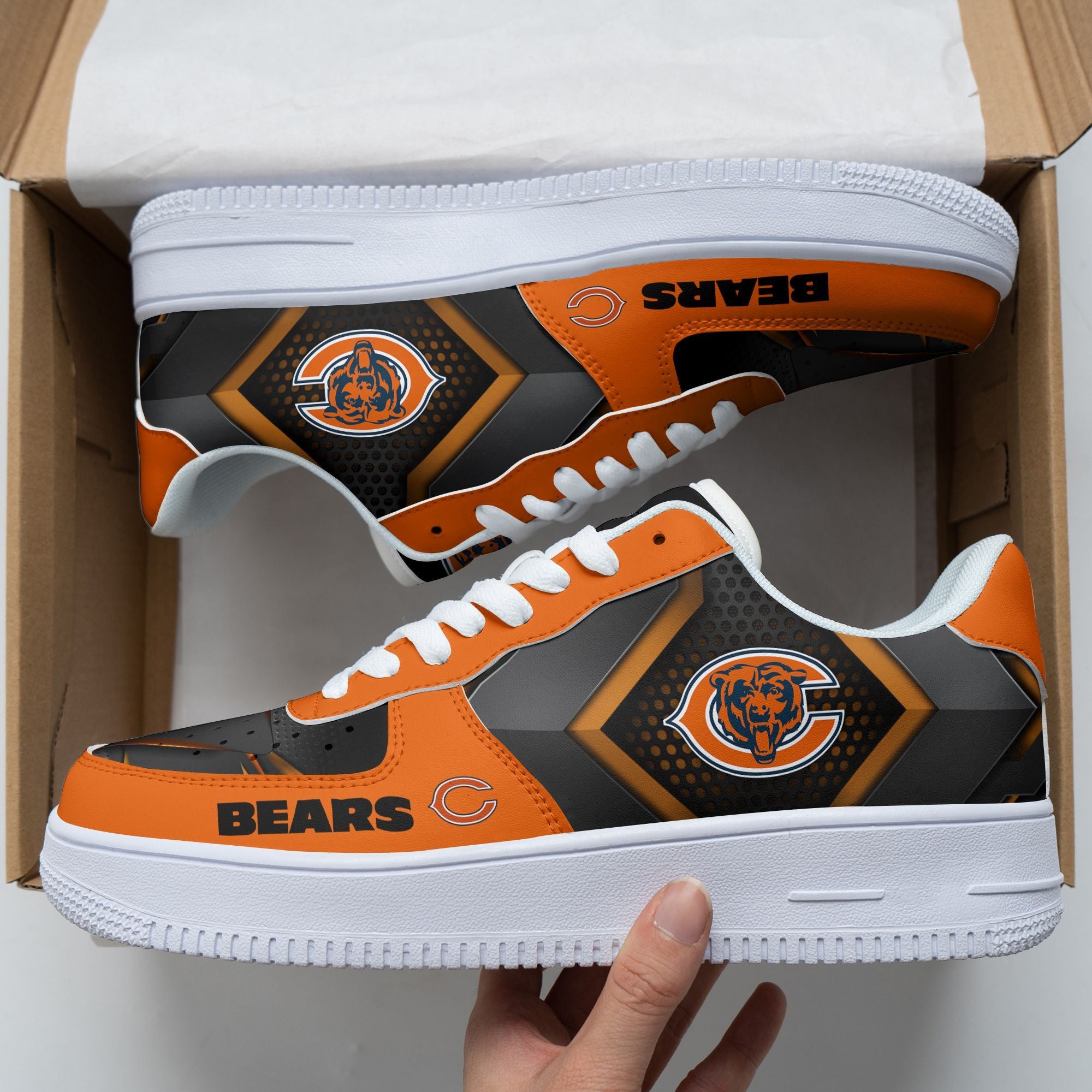 ideafootwear chicago bears nfl air low top sneakers shoes for men and women 4359 whjxi