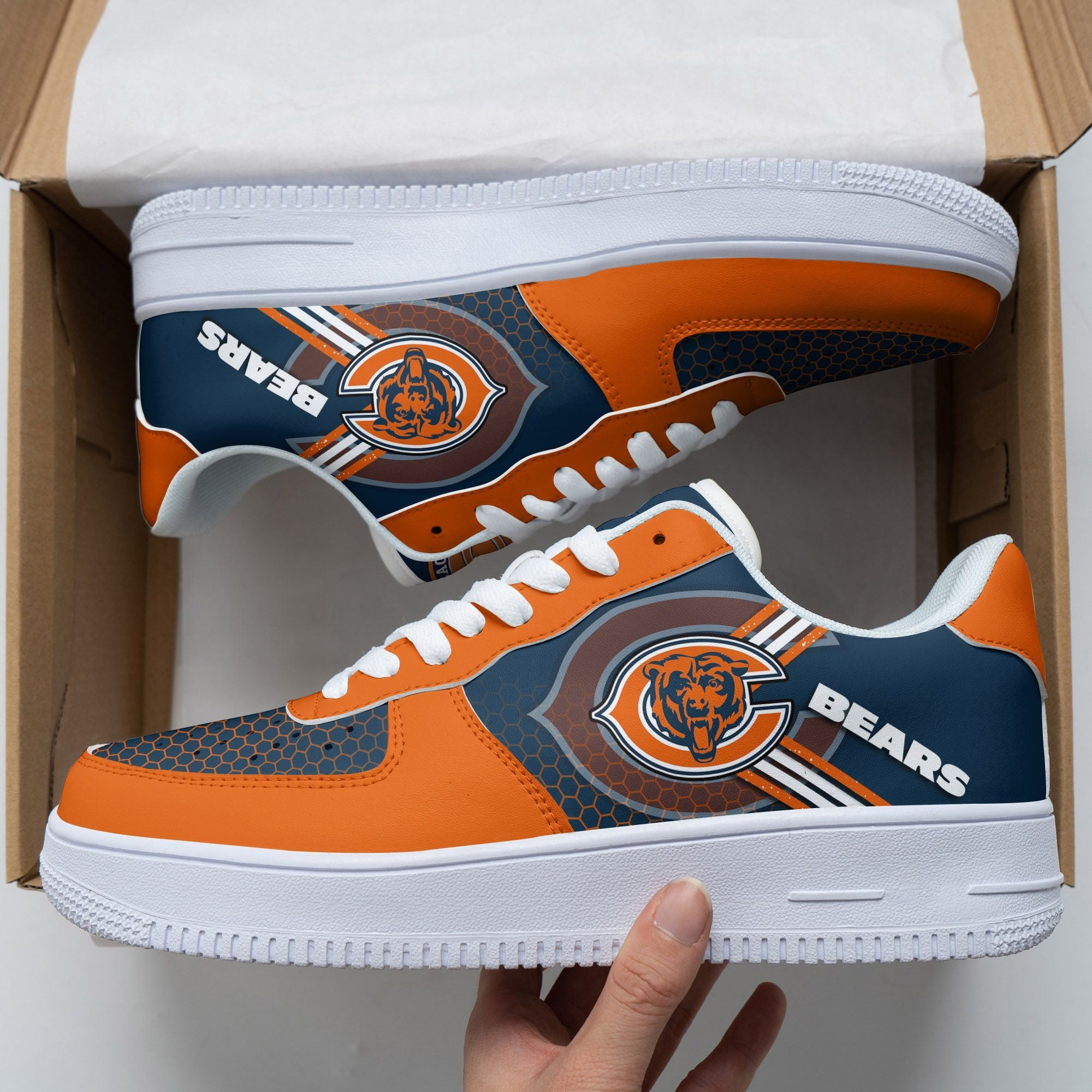 ideafootwear chicago bears nfl air low top sneakers shoes for men and women 6399 jhkyi