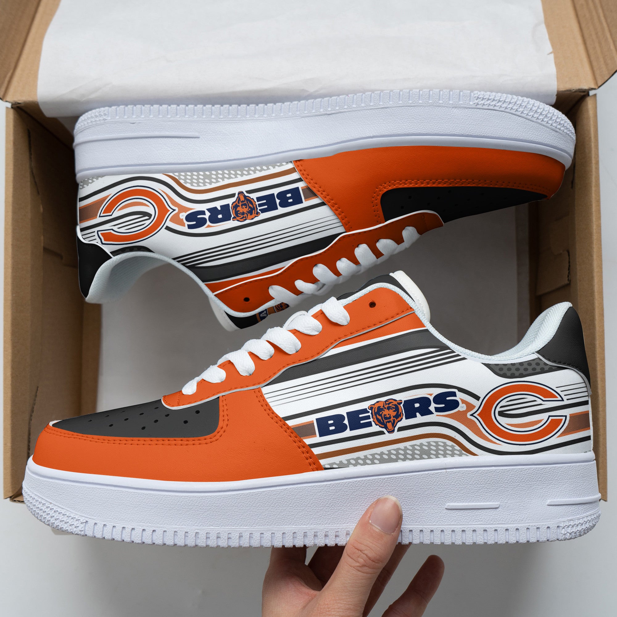 ideafootwear chicago bears nfl air low top sneakers shoes for men and women 7133 vgamh