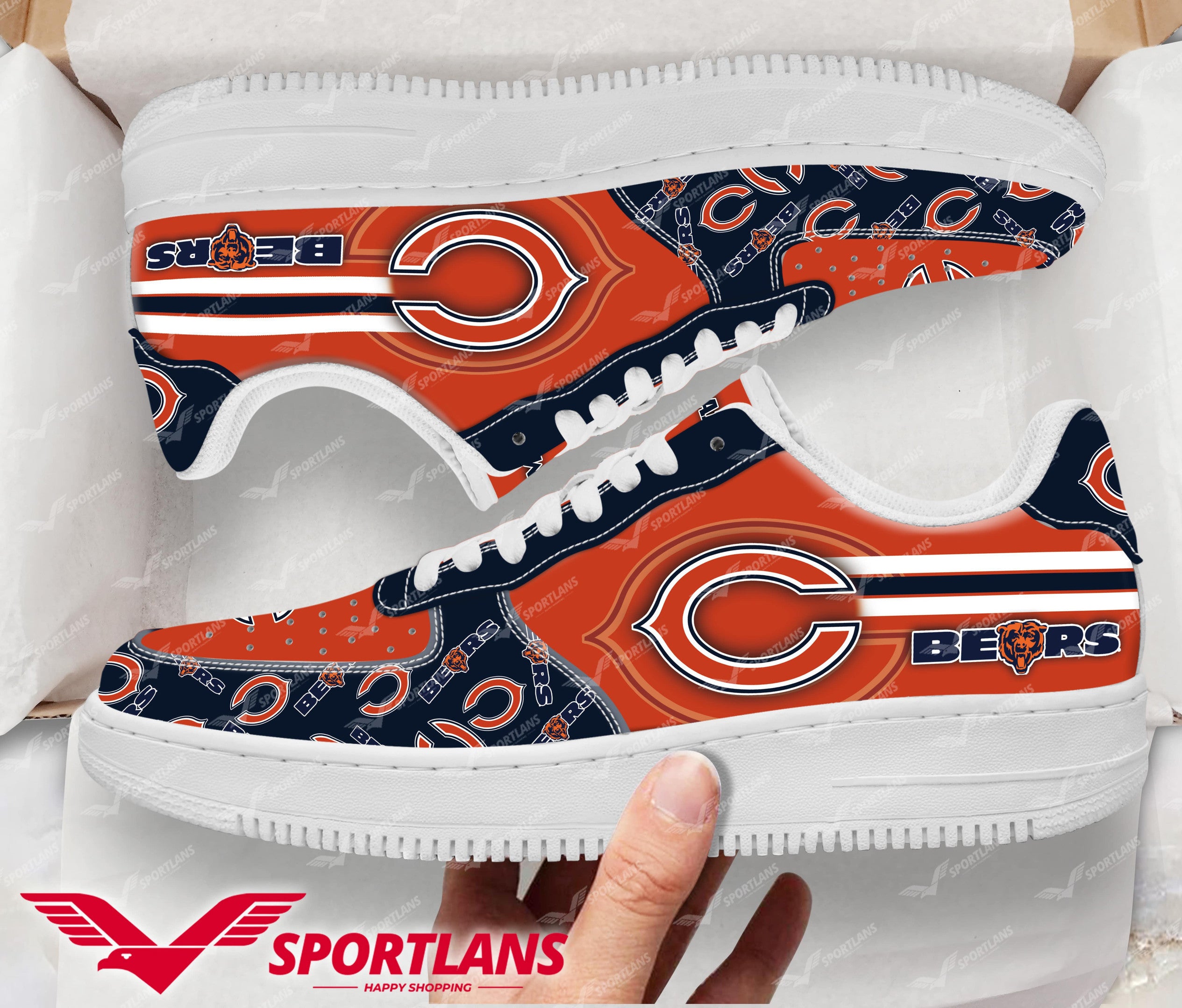 ideafootwear chicago bears nfl air low top sneakers shoes for men and women 7208 ed880