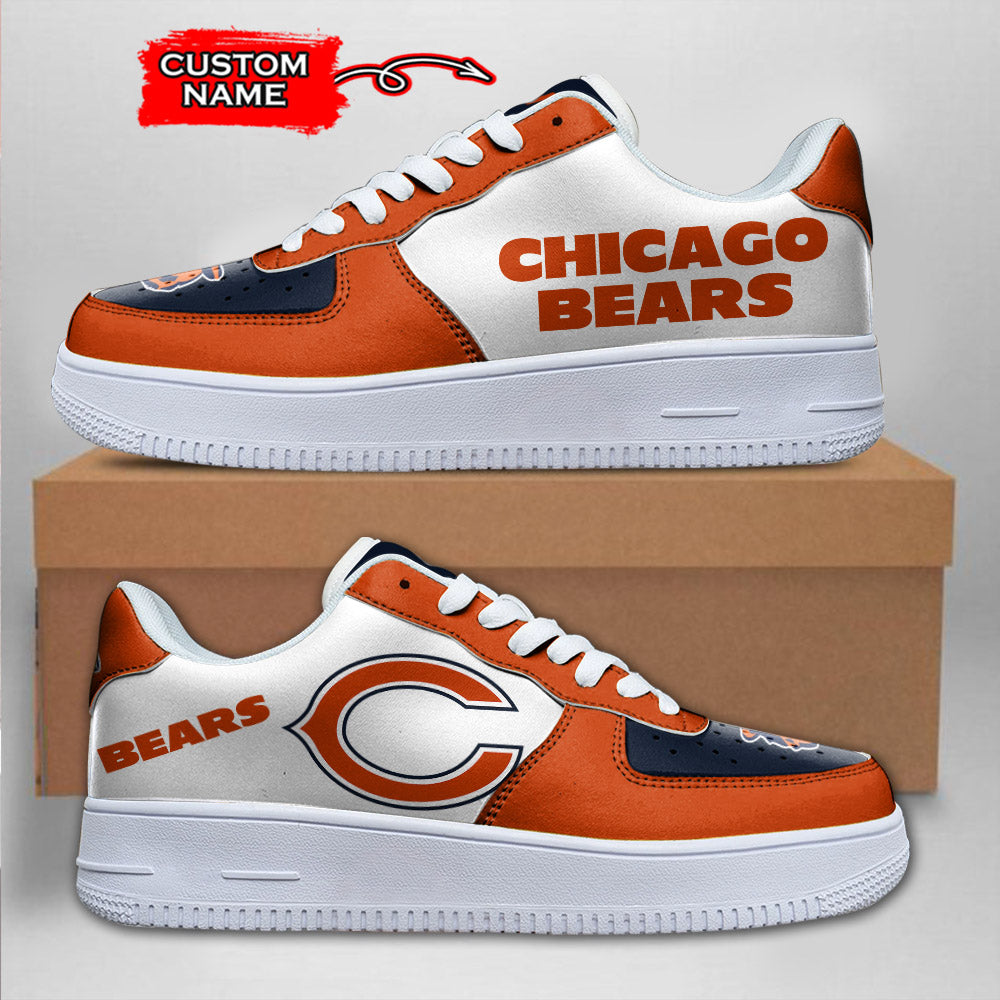 ideafootwear chicago bears nfl air low top sneakers shoes for men and women 7412 ewlzg