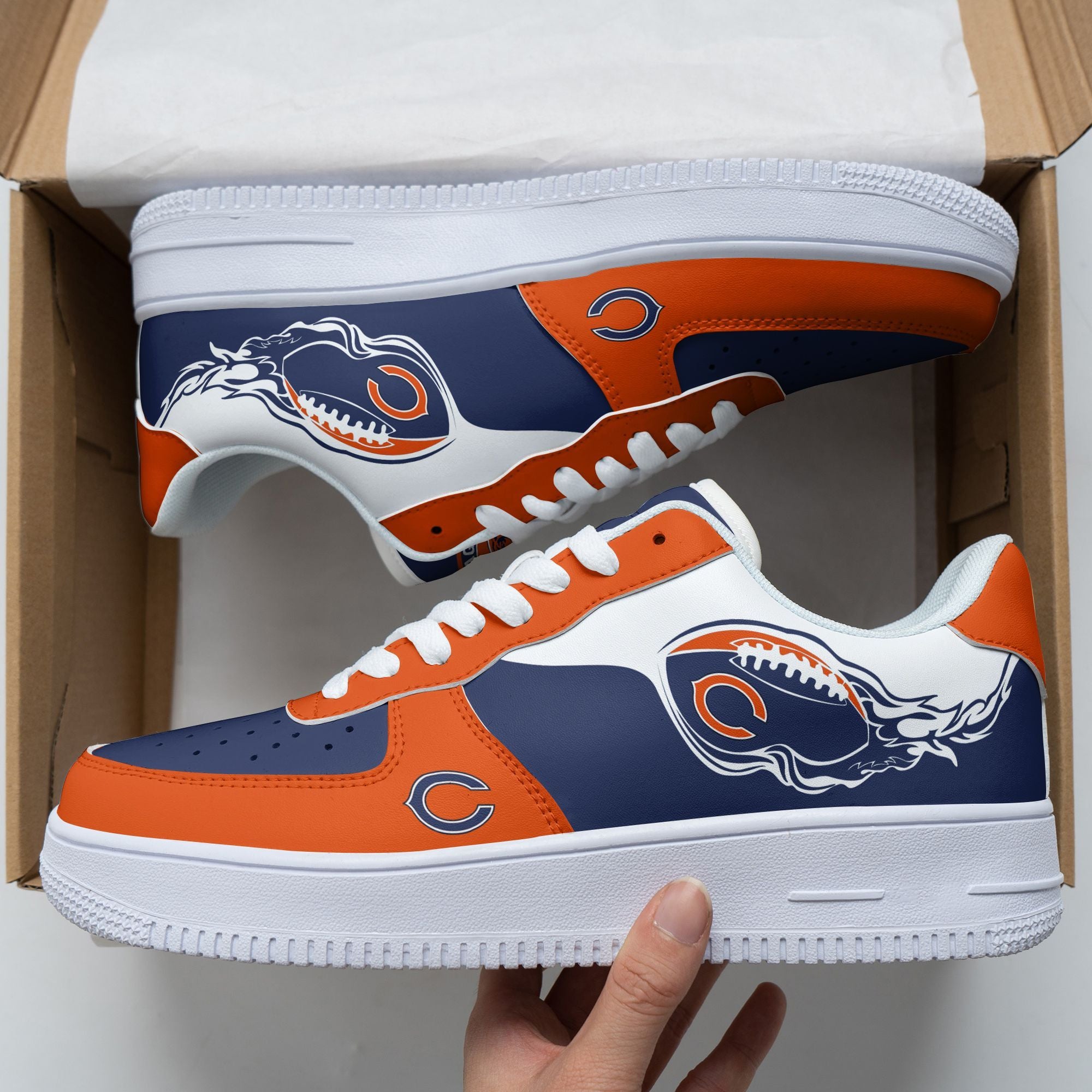 ideafootwear chicago bears nfl air low top sneakers shoes for men and women 9900 vimqx