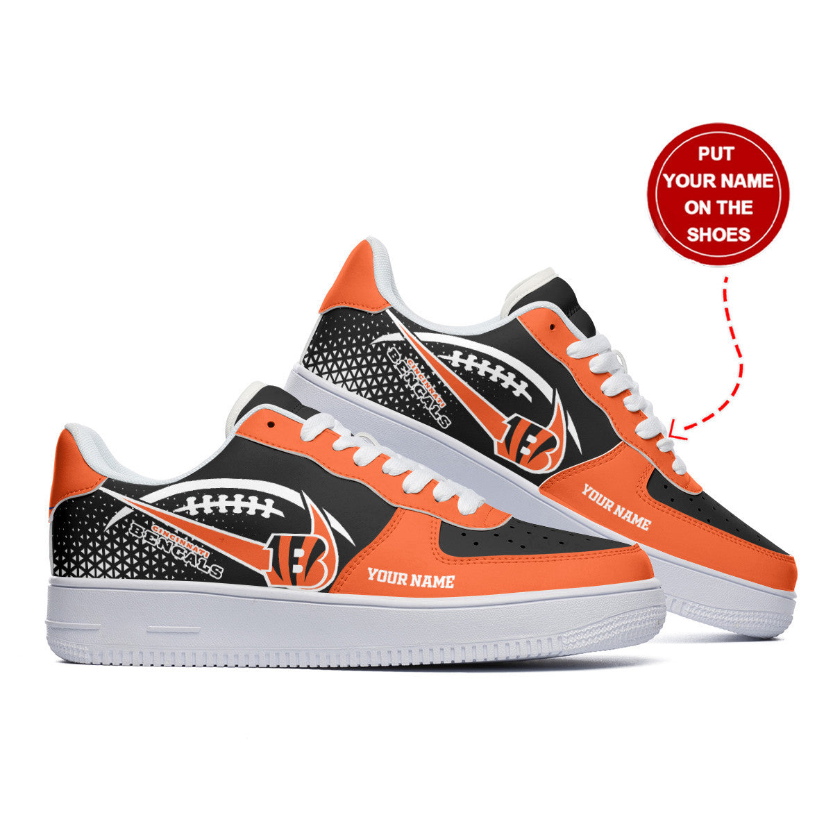 ideafootwear cincinnati bengals nfl air low top sneakers shoes for men and women 2418 uuq2m