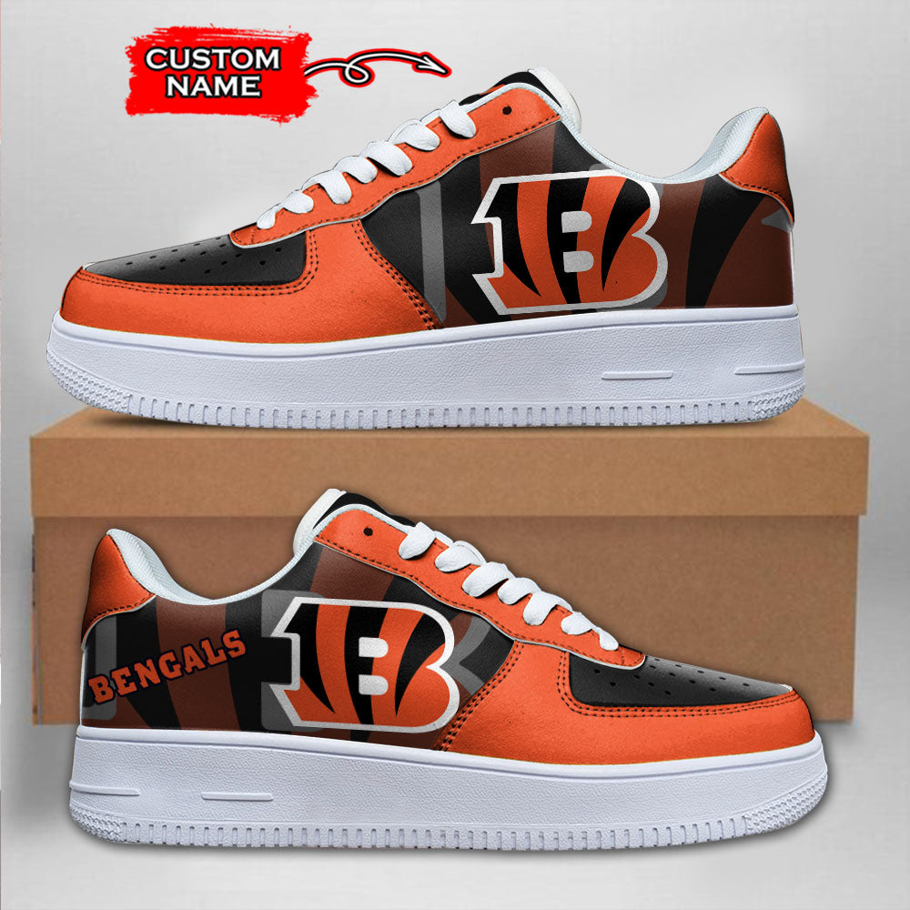 ideafootwear cincinnati bengals nfl air low top sneakers shoes for men and women 3208 gu3no