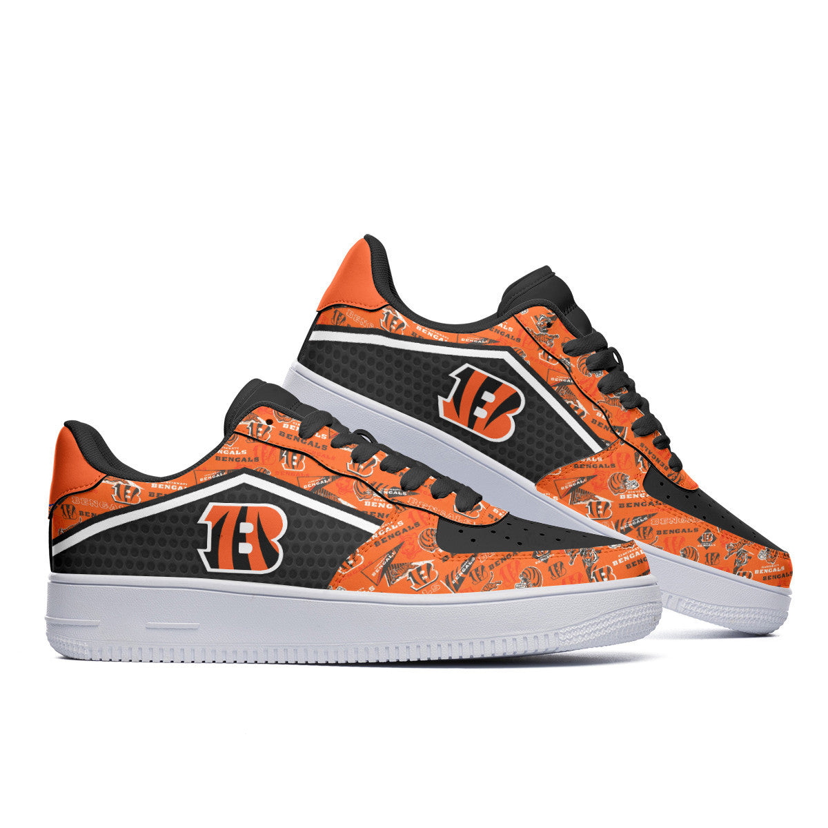 ideafootwear cincinnati bengals nfl air low top sneakers shoes for men and women 9753 yonl5