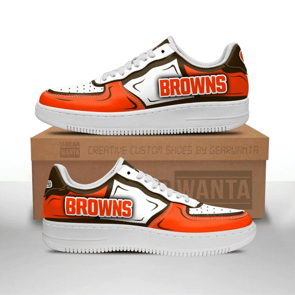 ideafootwear cleveland browns nfl air low top sneakers shoes for men and women 1354 nfgdl