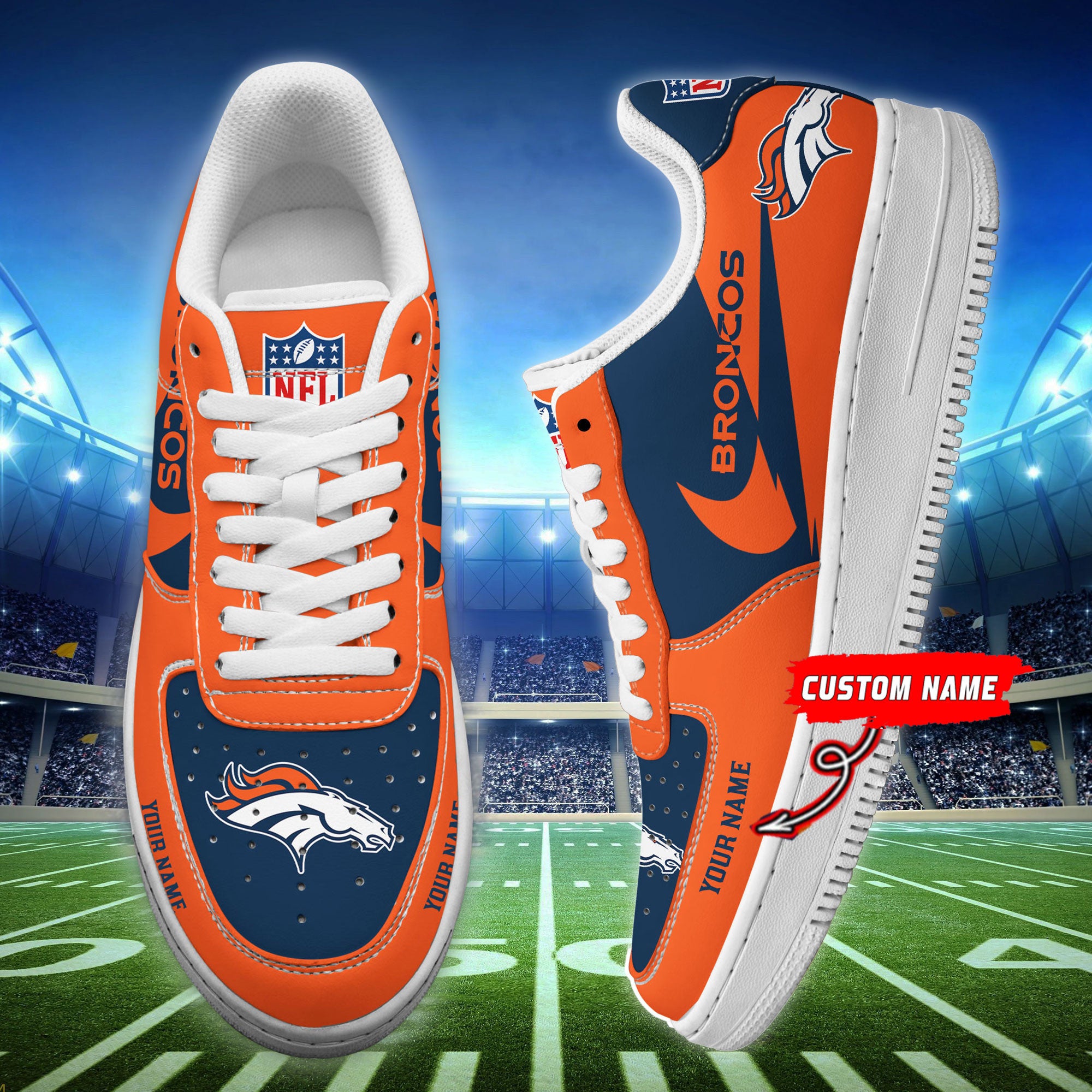 ideafootwear denver broncos nfl air low top sneakers shoes for men and women 4717 oj8lq