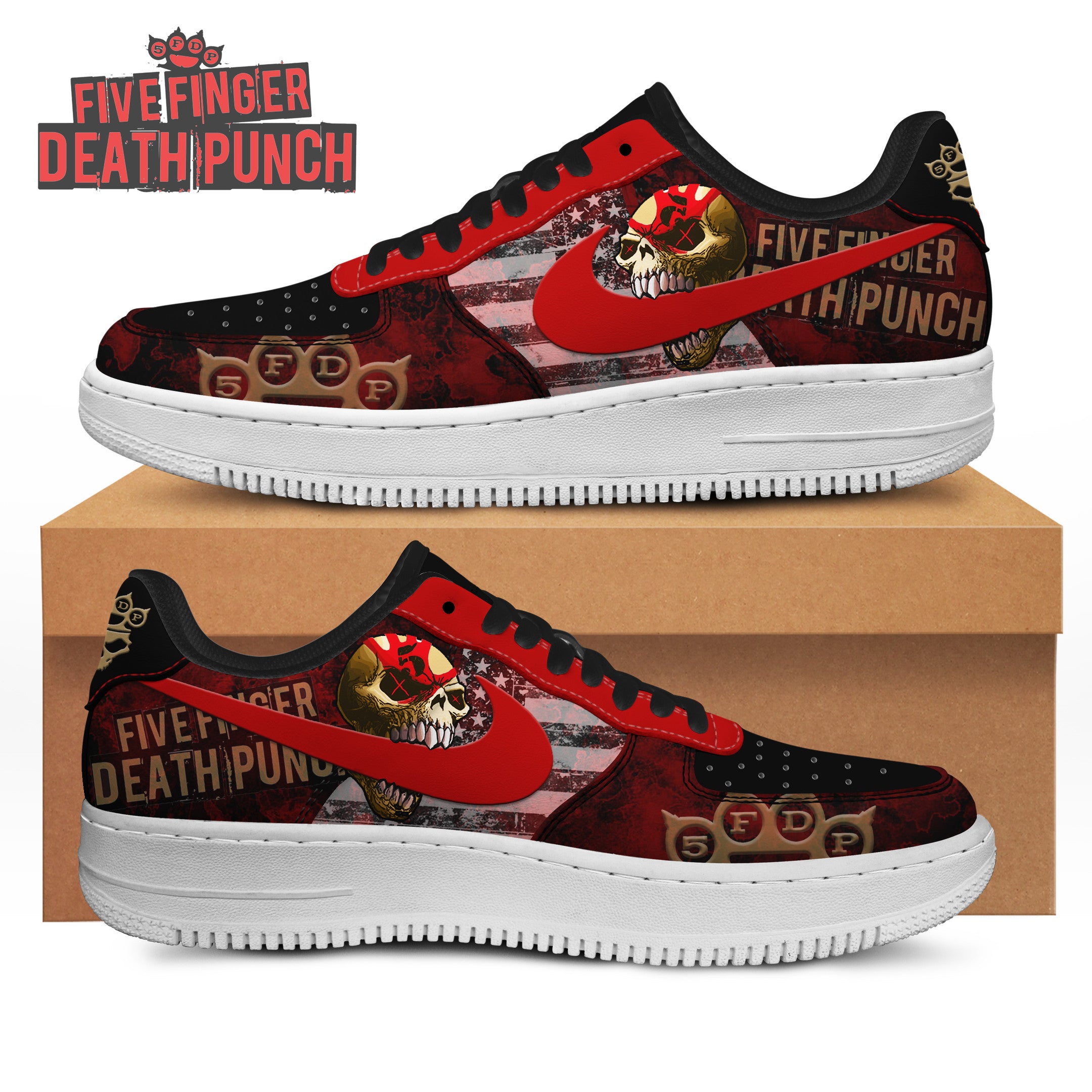 ideafootwear five finger death punch air low top sneakers shoes for men and women 8702 58rgu