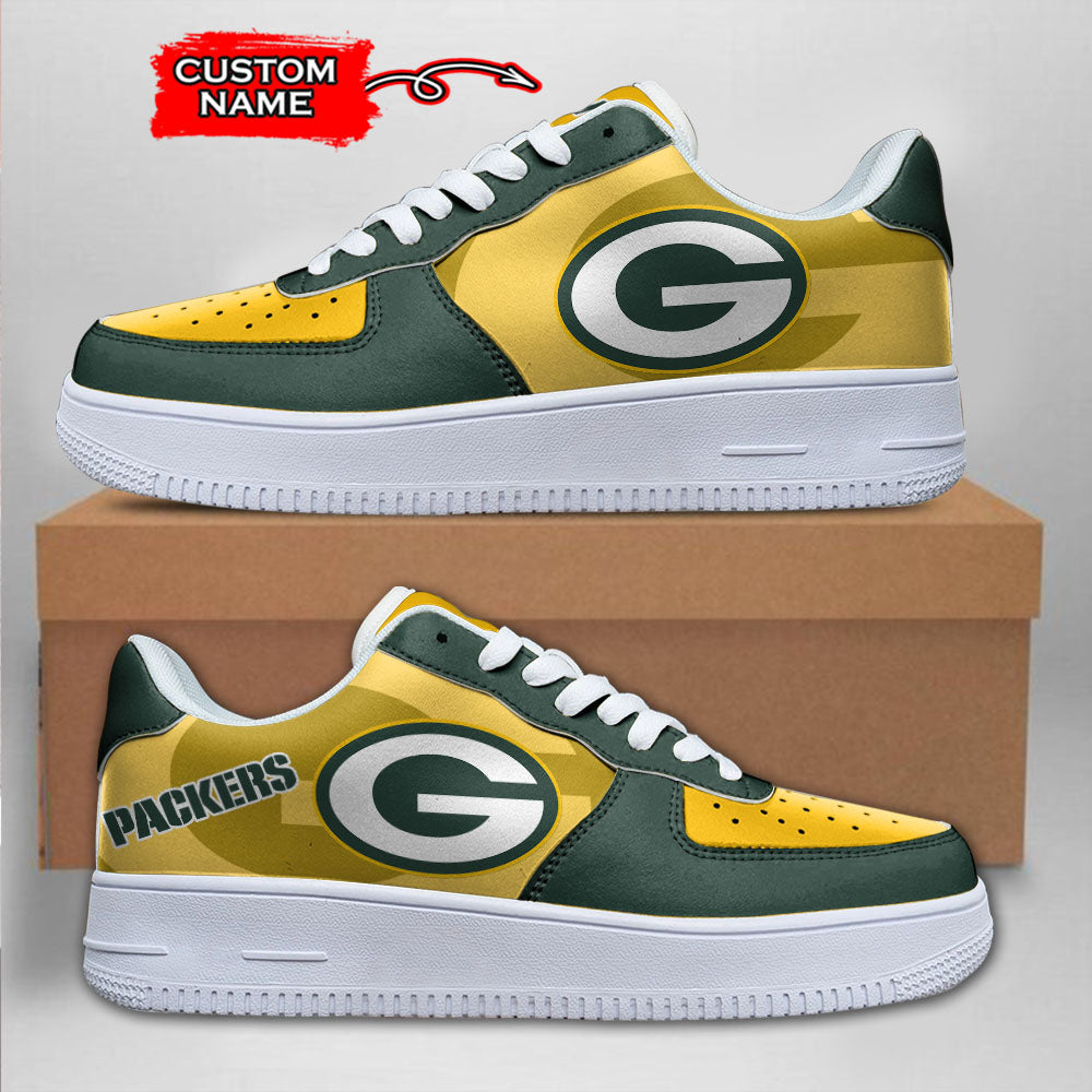 ideafootwear green bay packers nfl air low top sneakers shoes for men and women 2236 4qd9d