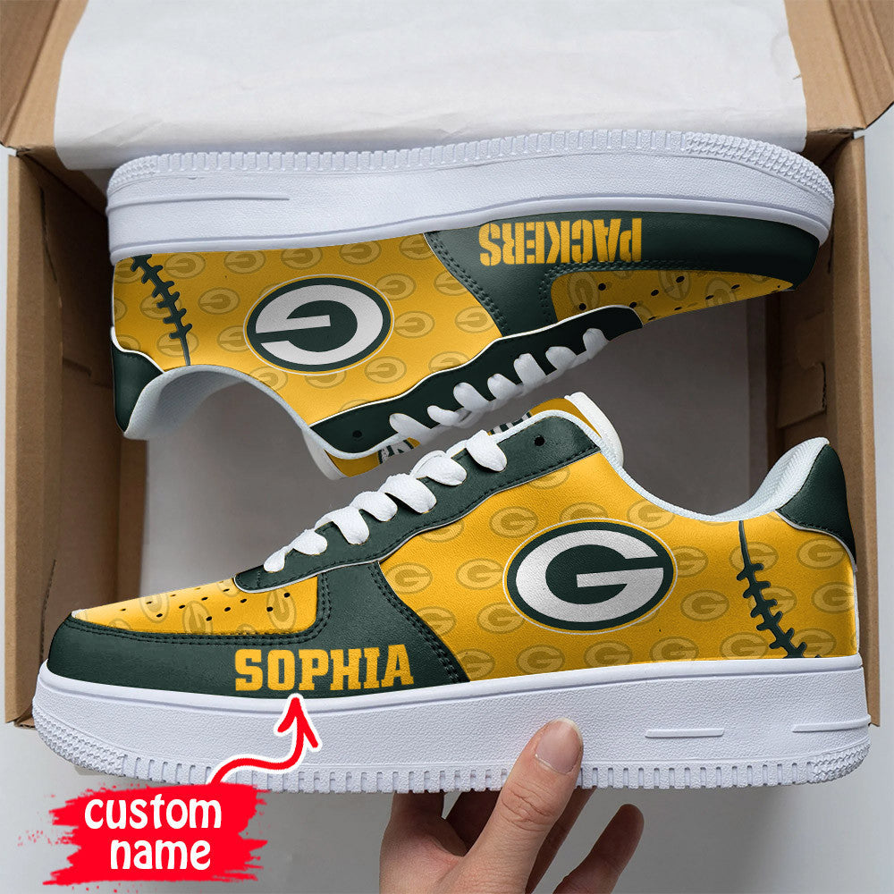 ideafootwear green bay packers nfl air low top sneakers shoes for men and women 5827 9oi7p