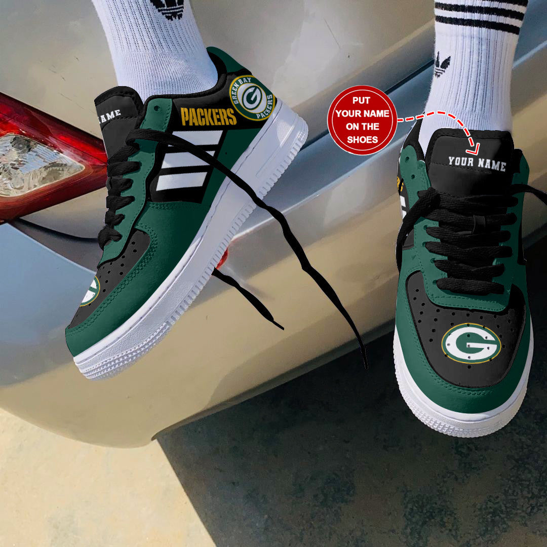 ideafootwear green bay packers nfl air low top sneakers shoes for men and women 6056 aex3s