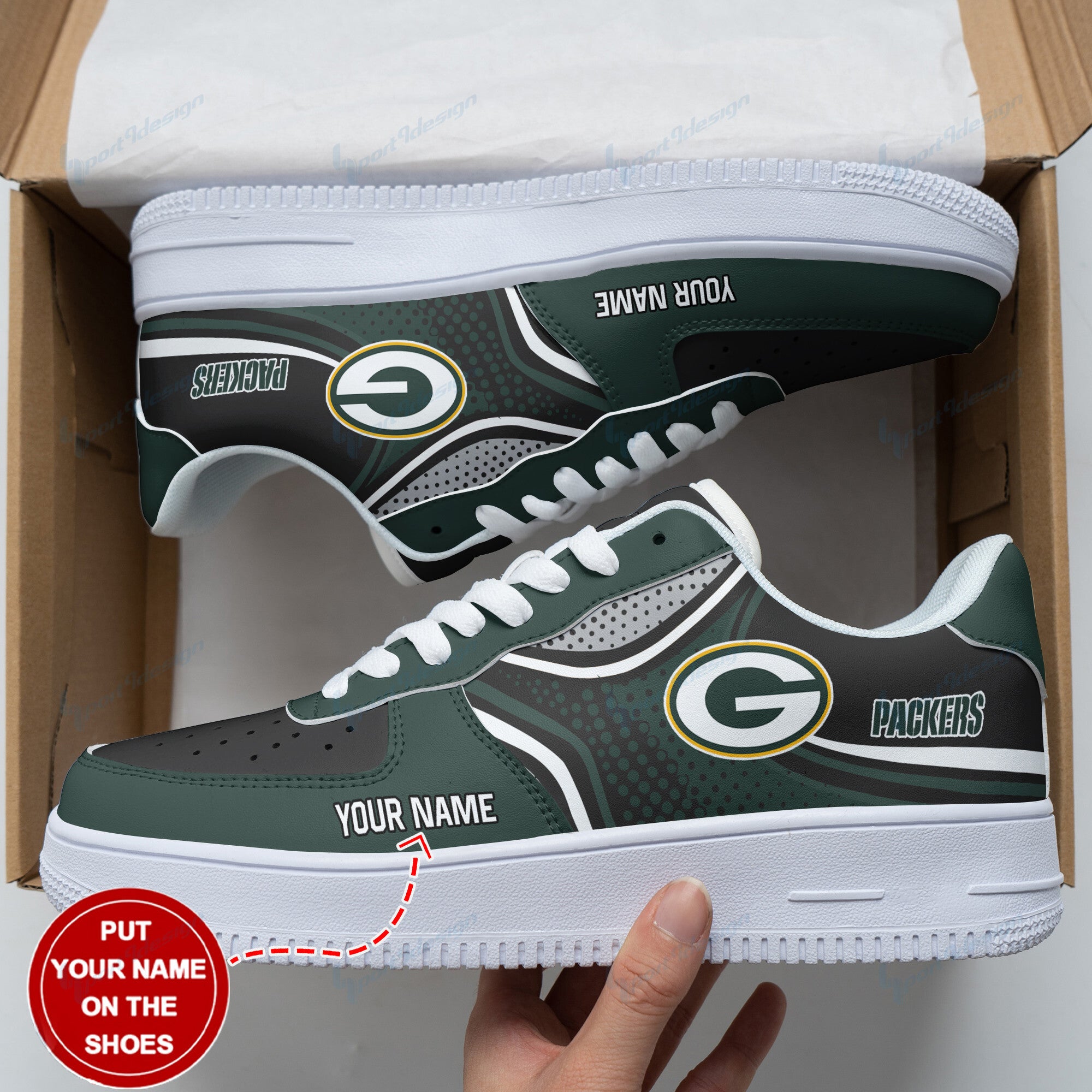 ideafootwear green bay packers nfl air low top sneakers shoes for men and women 6229 u7pzm